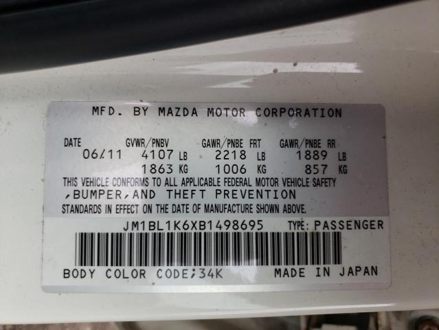 Photo 10 from auction – 2011 MAZDA 3 S with VIN JM1BL1K6XB1498695