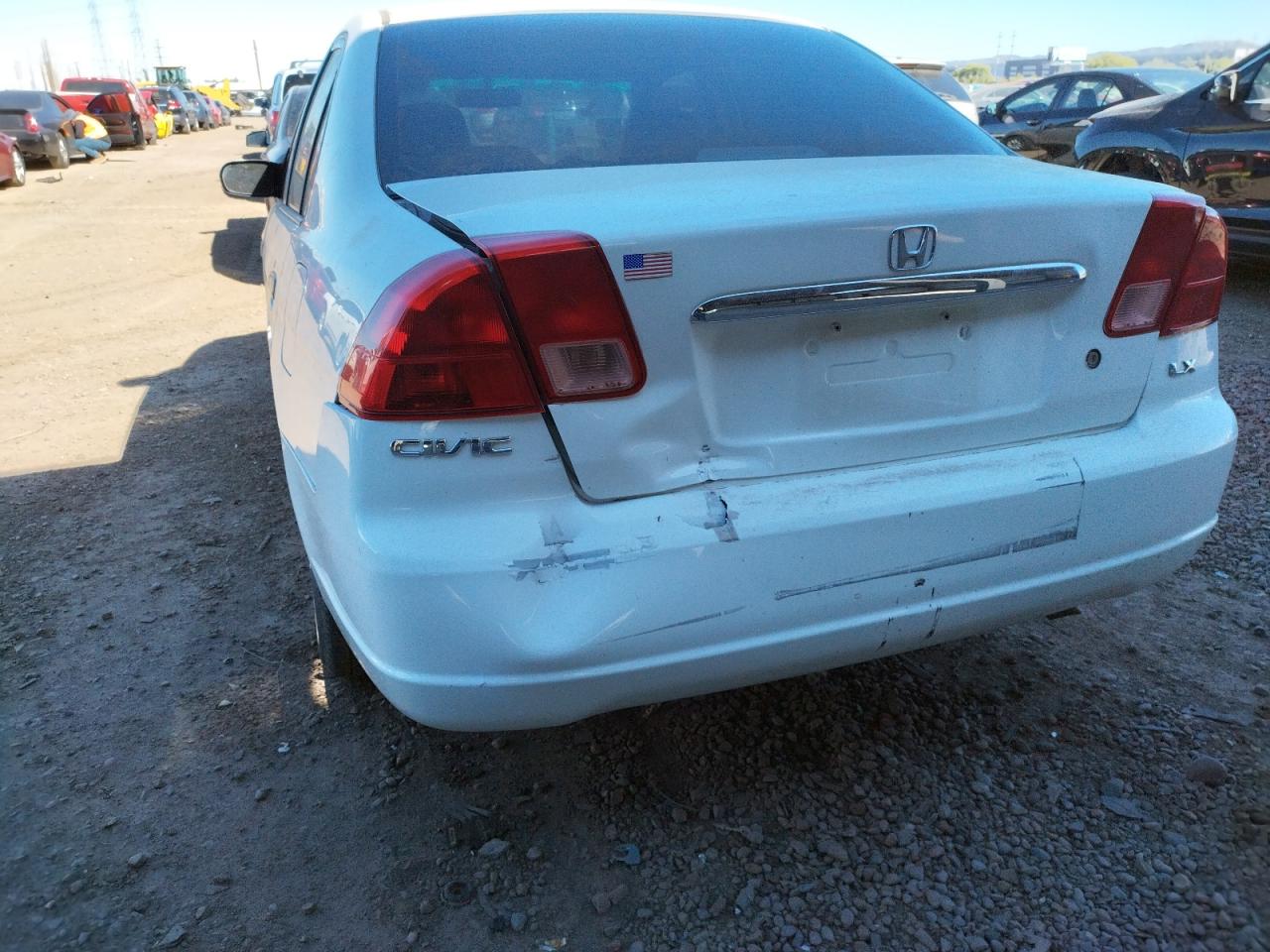 Photo 9 from auction – 2001 HONDA CIVIC LX with VIN 2HGES16561H516158