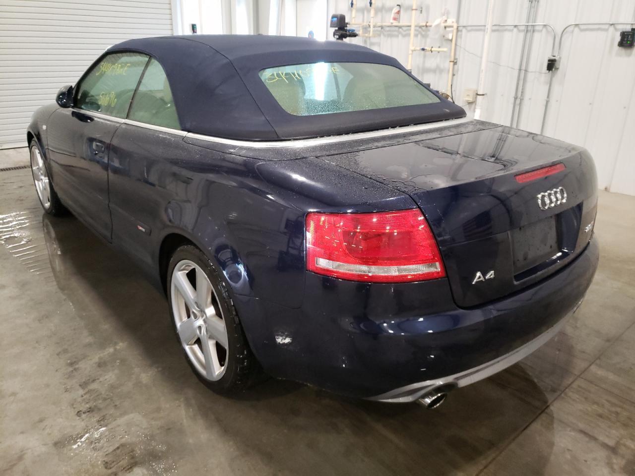 Photo 3 from auction – 2007 AUDI A4 S-LINE with VIN WAUBF48H77K024610