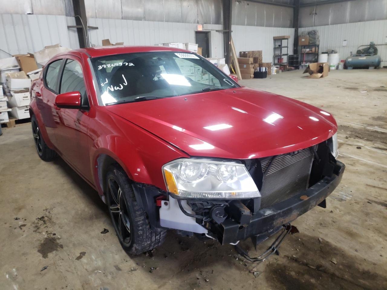 DODGE AVENGER MA 2011 with VIN 1B3BD1FB7BN528279 - Photo from auction