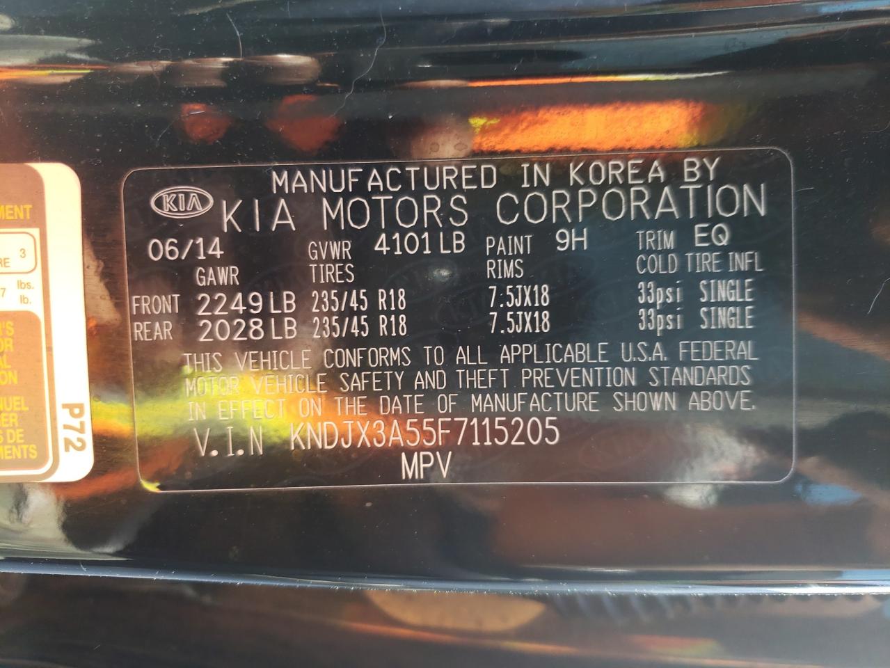 Photo 10 from auction – 2015 KIA SOUL ! with VIN KNDJX3A55F7115205
