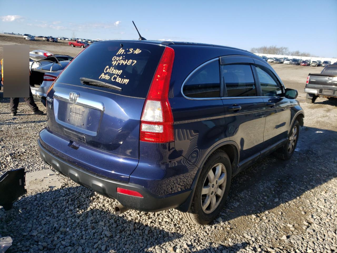 Photo 4 from auction – 2009 HONDA CR-V EX with VIN 5J6RE38579L009794
