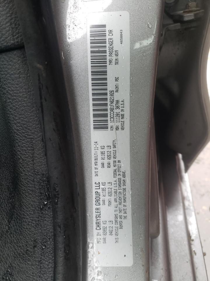 Photo 10 from auction – 2015 CHRYSLER 200 LIMITE with VIN 1C3CCCAB1FN621026