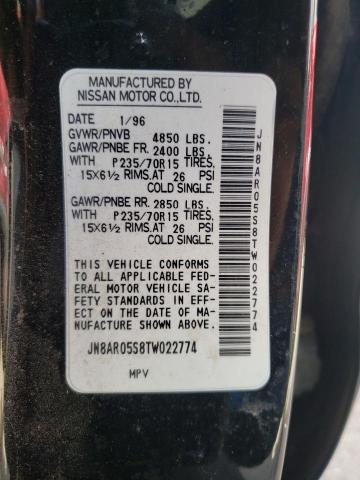 Photo 10 from auction – 1996 NISSAN PATHFINDER with VIN JN8AR05S8TW022774