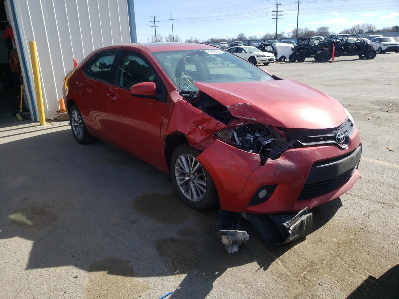 TOYOTA COROLLA L 2014 with VIN 5YFBURHE4EP129812 - Photo from auction