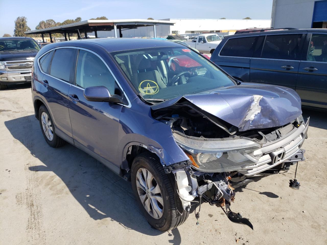 HONDA CR-V EX 2014 with VIN 2HKRM4H53EH631094 - Photo from auction