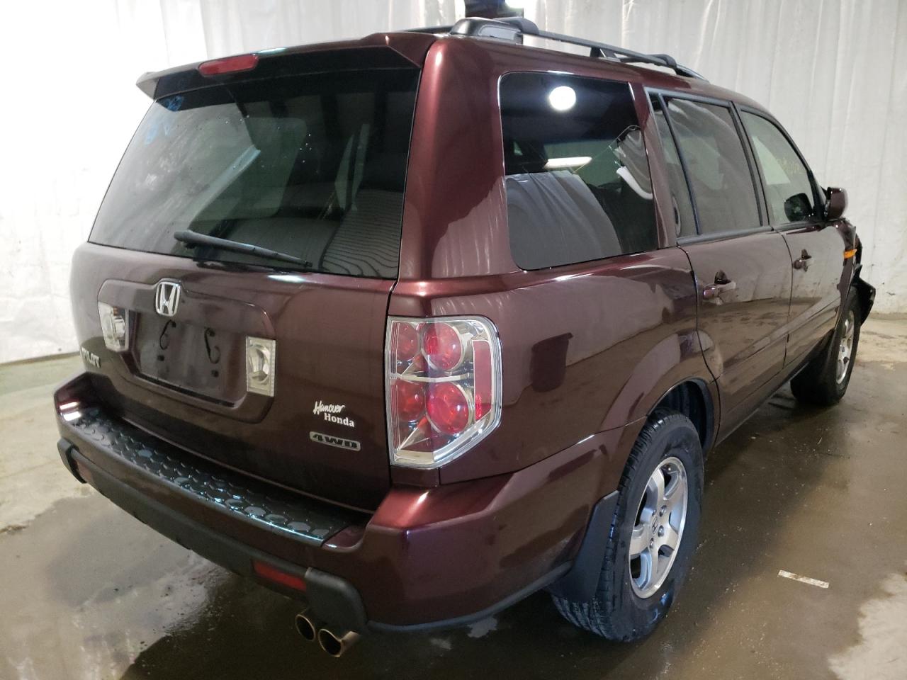 Photo 4 from auction – 2007 HONDA PILOT EX with VIN 2HKYF18497H528390