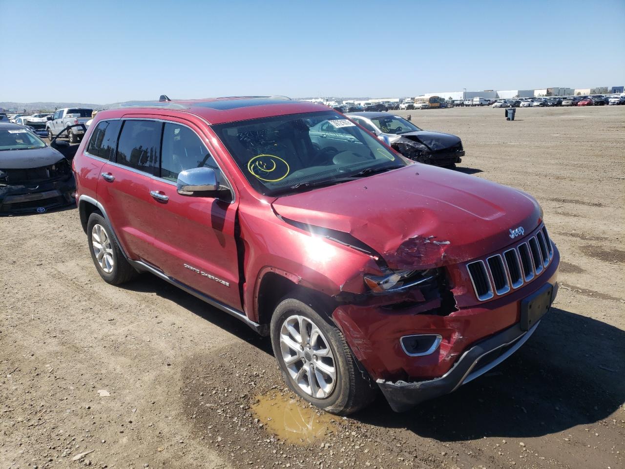 JEEP GRAND CHER 2014 with VIN 1C4RJEBG4EC173893 - Photo from auction