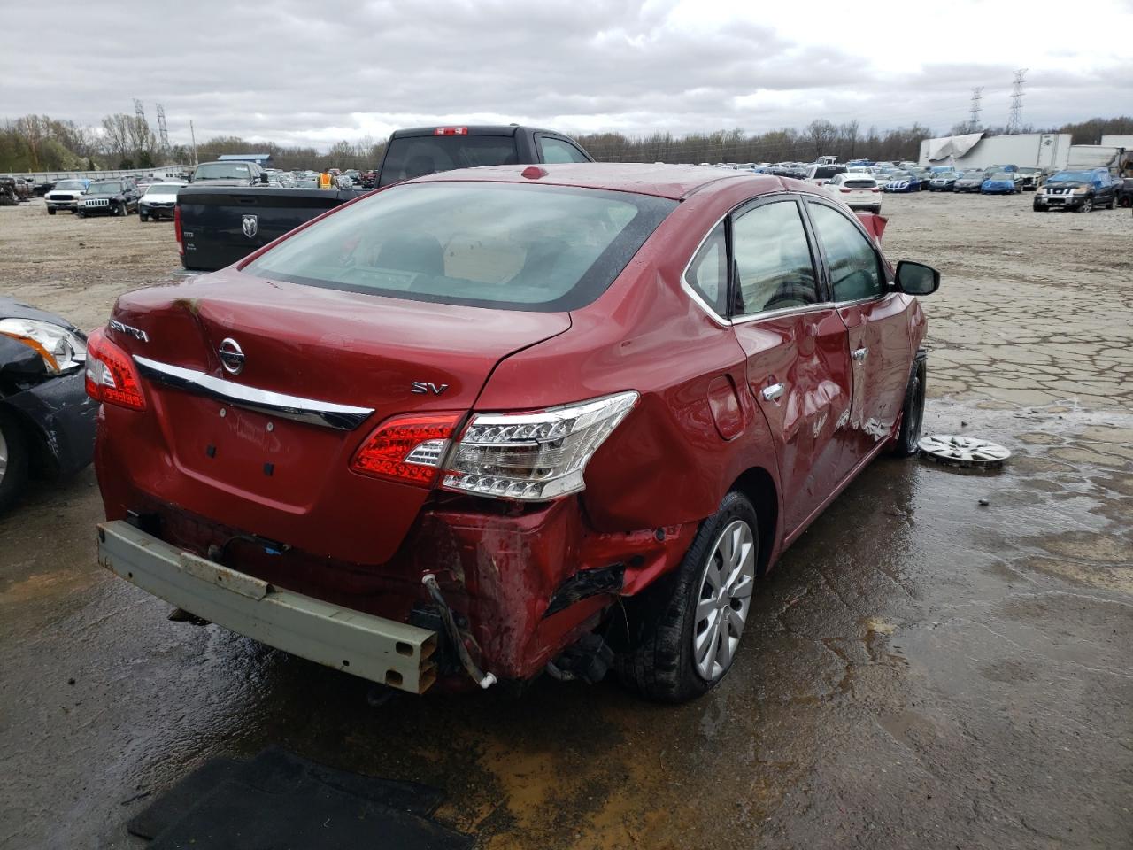 Photo 4 from auction – 2015 NISSAN SENTRA S with VIN 3N1AB7AP1FL637576