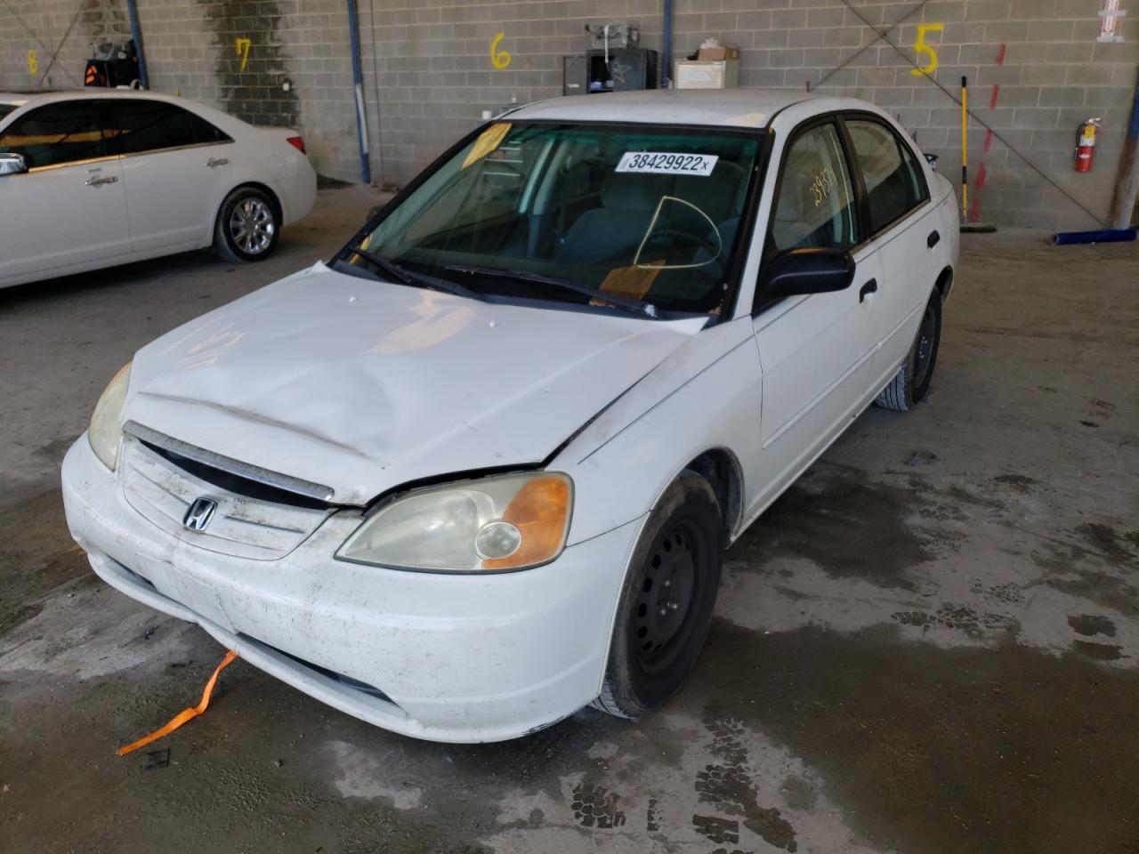 Photo 2 from auction – 2001 HONDA CIVIC LX with VIN 1HGES16571L019901