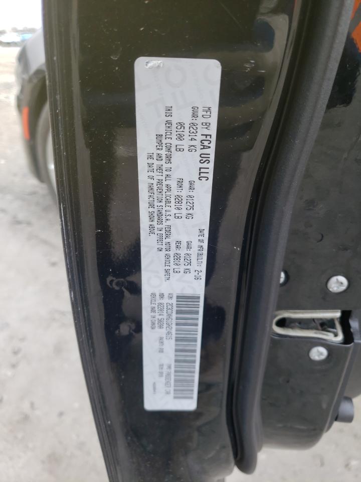 Photo 10 from auction – 2016 DODGE CHARGER SX with VIN 2C3CDXHG1GH214615