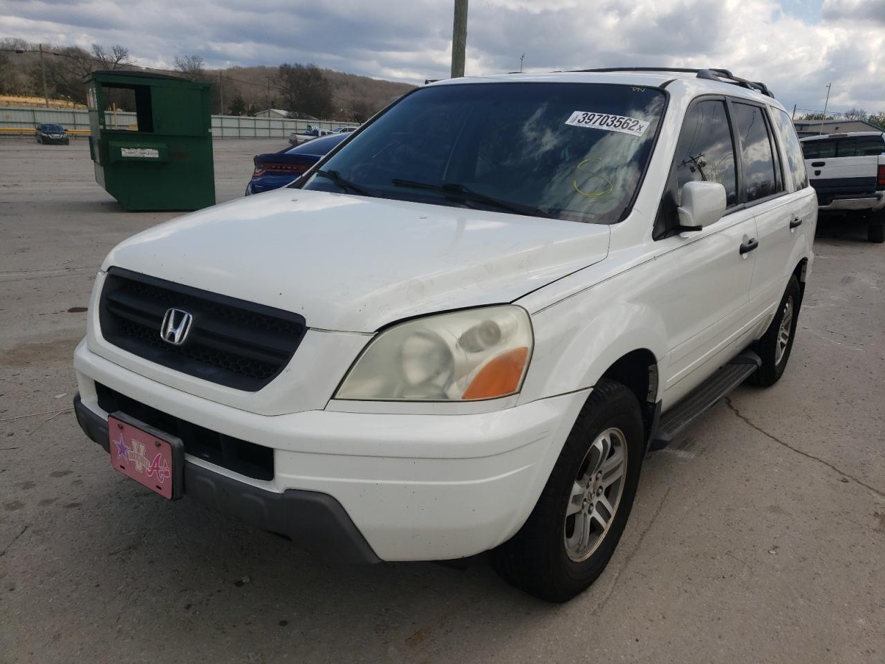 Photo 2 from auction – 2003 HONDA PILOT EXL with VIN 2HKYF18593H554619