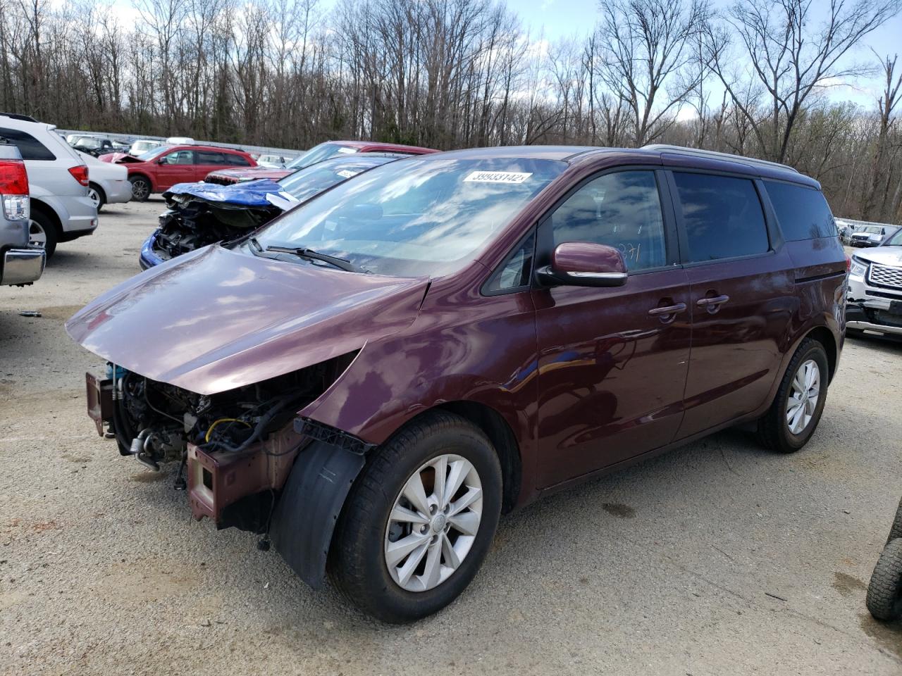Photo 2 from auction – 2015 KIA SEDONA LX with VIN KNDMB5C19F6063987
