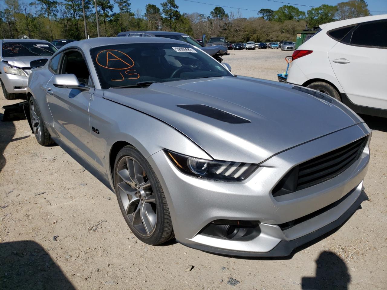 FORD MUSTANG GT 2017 with VIN 1FA6P8CF0H5244269 - Photo from auction