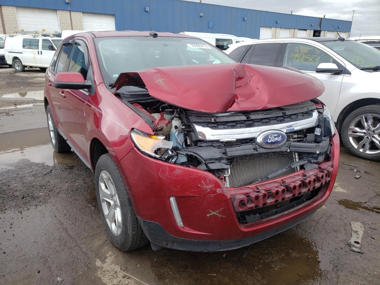 FORD EDGE SEL 2014 with VIN 2FMDK3JC5EBA37228 - Photo from auction