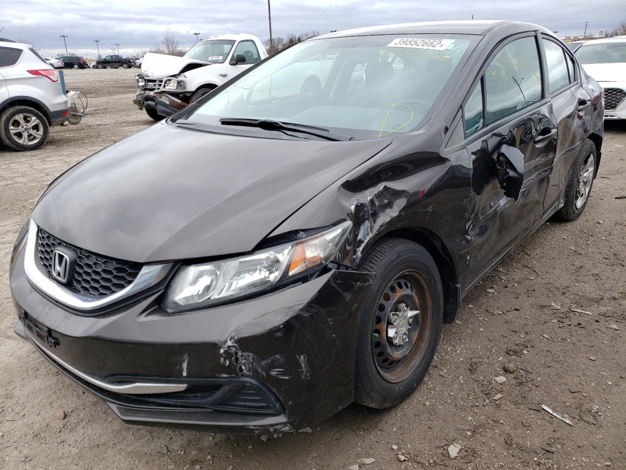 Photo 2 from auction – 2014 HONDA CIVIC LX with VIN 2HGFB2F56EH505306