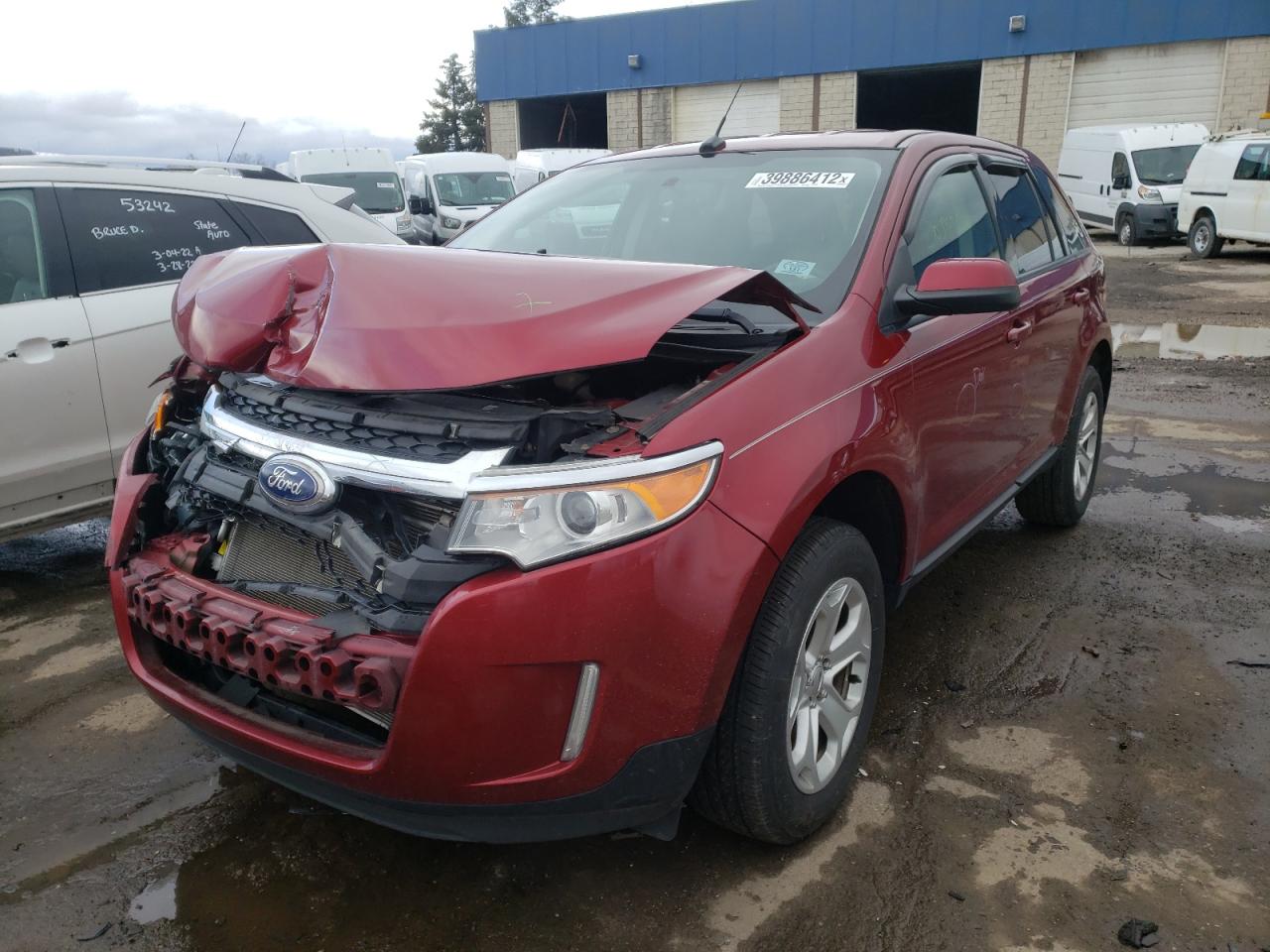 Photo 2 from auction – 2014 FORD EDGE SEL with VIN 2FMDK3JC5EBA37228