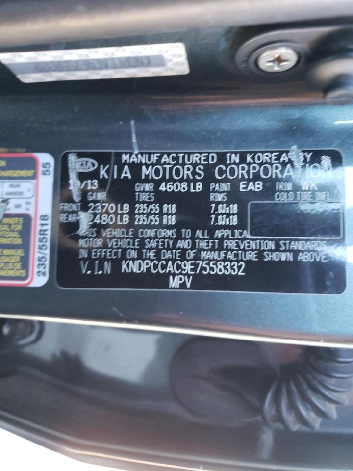 Photo 10 from auction – 2014 KIA SPORTAGE E with VIN KNDPCCAC9E7558332