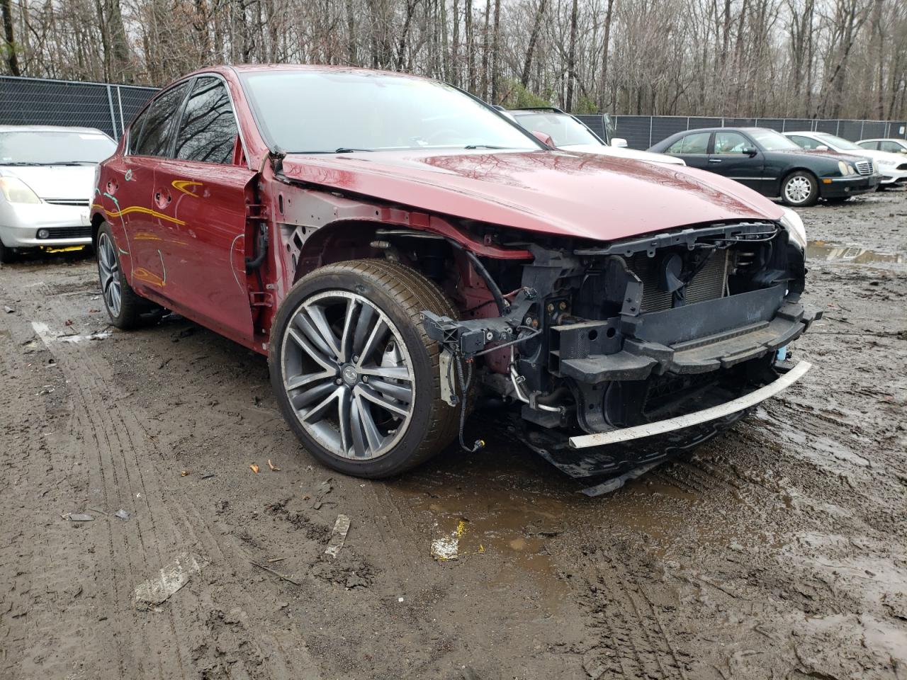 Photo 1 from auction – 2014 INFINITI Q50 BASE with VIN JN1BV7AR3EM689454