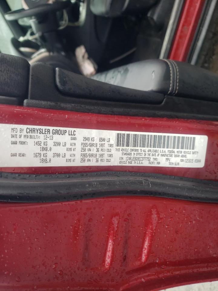 Photo 10 from auction – 2014 JEEP GRAND CHER with VIN 1C4RJEBG9EC377752