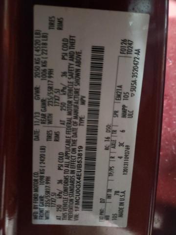 Photo 10 from auction – 2014 FORD ESCAPE SE with VIN 1FMCU0GX4EUB53819