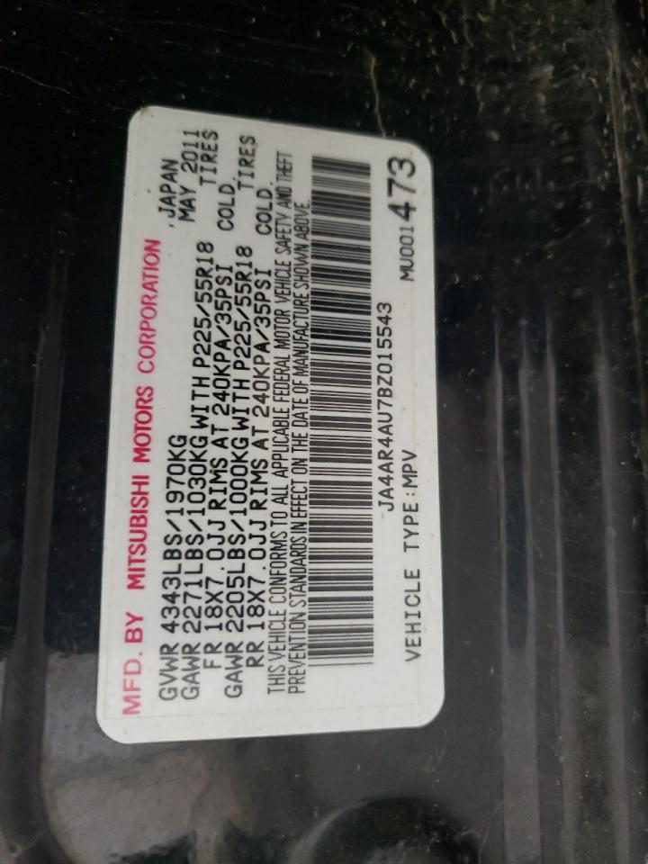 Photo 10 from auction – 2011 MITSUBISHI OUTLANDER with VIN JA4AR4AU7BZ015543