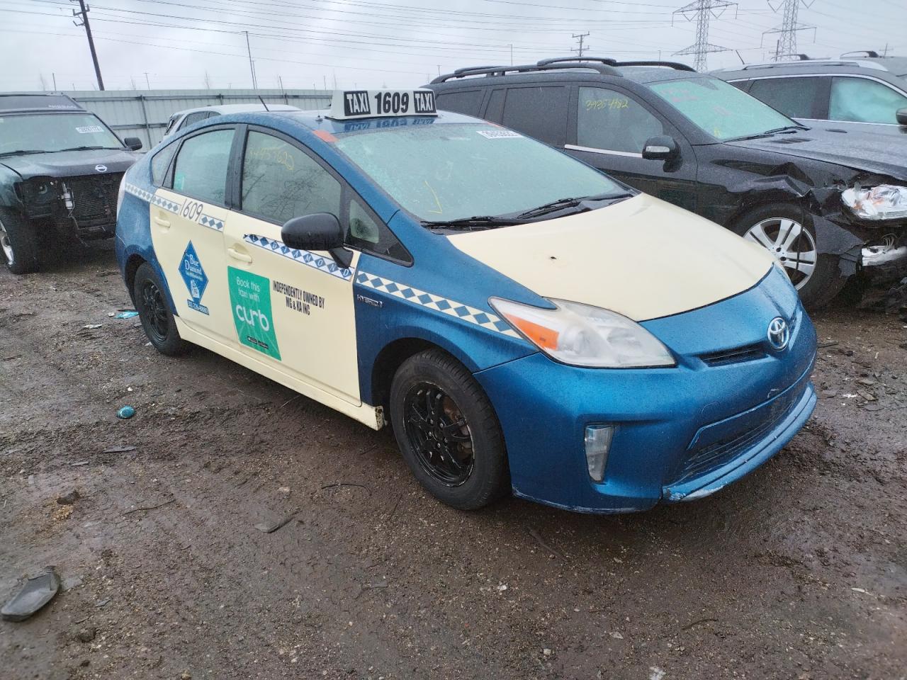 TOYOTA PRIUS 2012 with VIN JTDKN3DU6C5464698 - Photo from auction