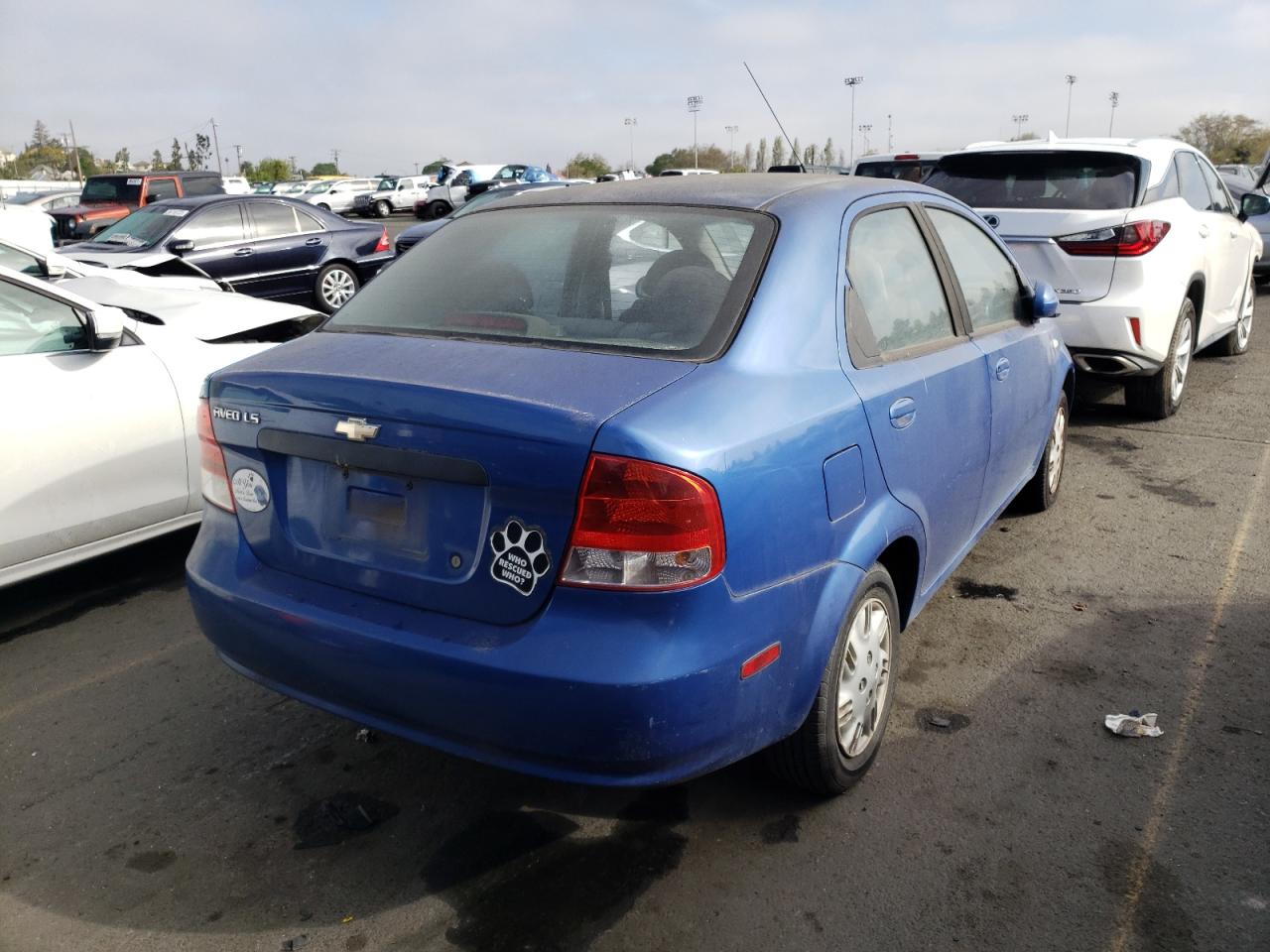 Photo 4 from auction – 2006 CHEVROLET AVEO BASE with VIN KL1TD56636B543616