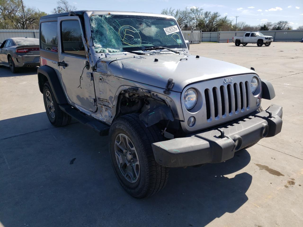 JEEP WRANGLER S 2014 with VIN 1C4GJWAG3EL226887 - Photo from auction