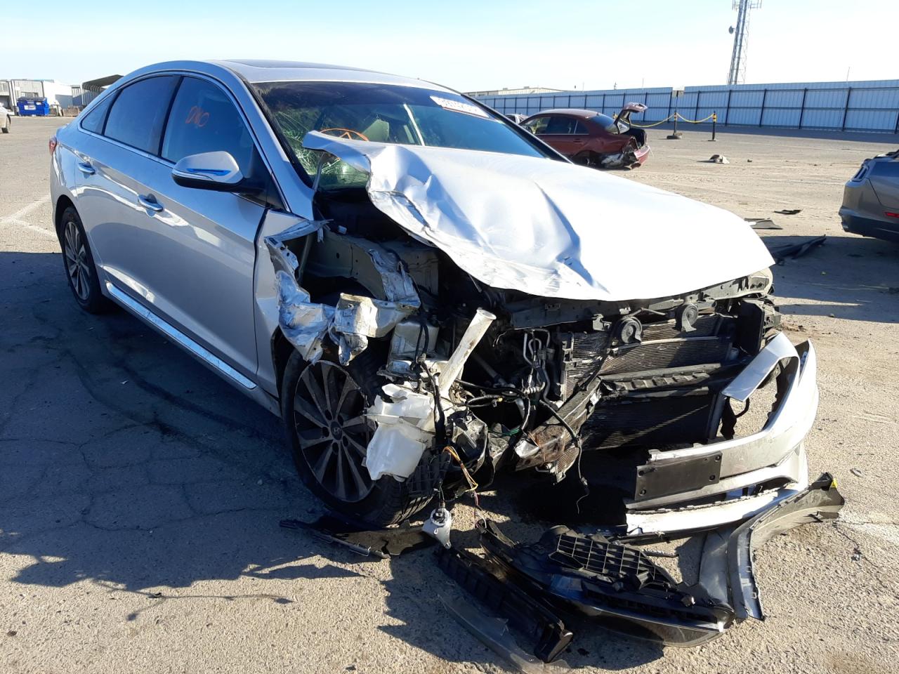 HYUNDAI SONATA SPO 2017 with VIN 5NPE34AF5HH477495 - Photo from auction
