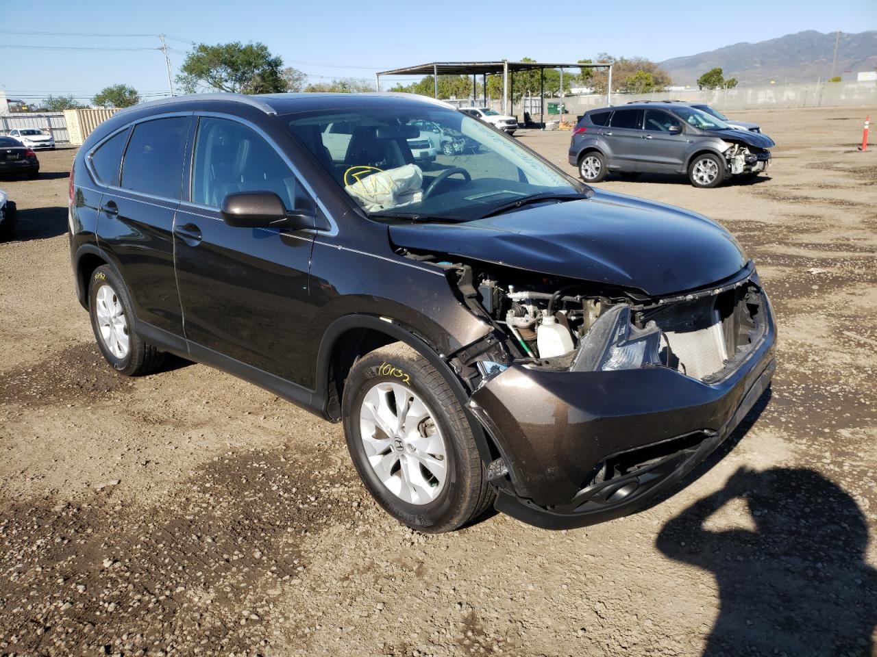 HONDA CR-V EXL 2014 with VIN 2HKRM4H75EH698295 - Photo from auction
