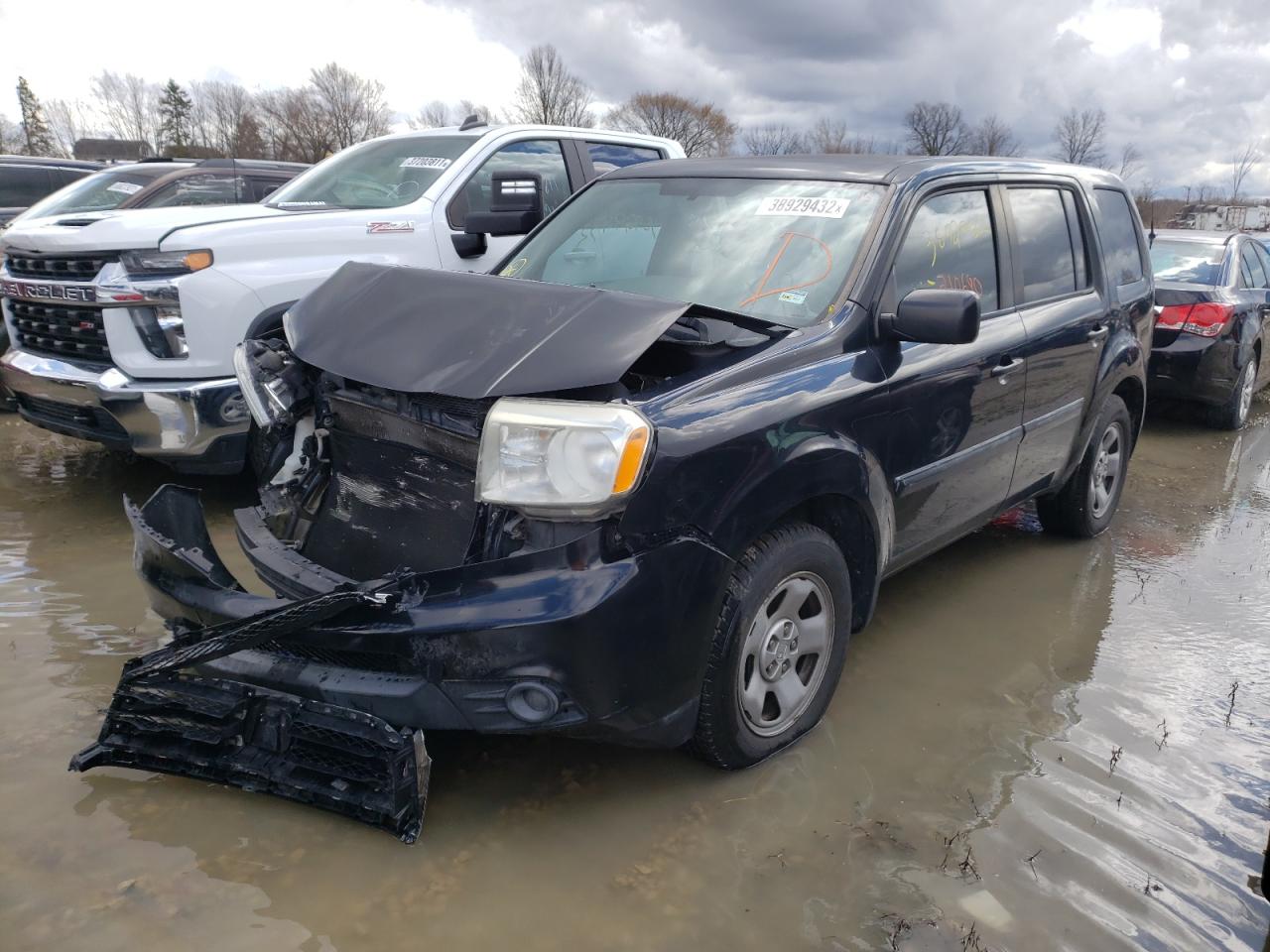 Photo 2 from auction – 2014 HONDA PILOT LX with VIN 5FNYF3H25EB012047