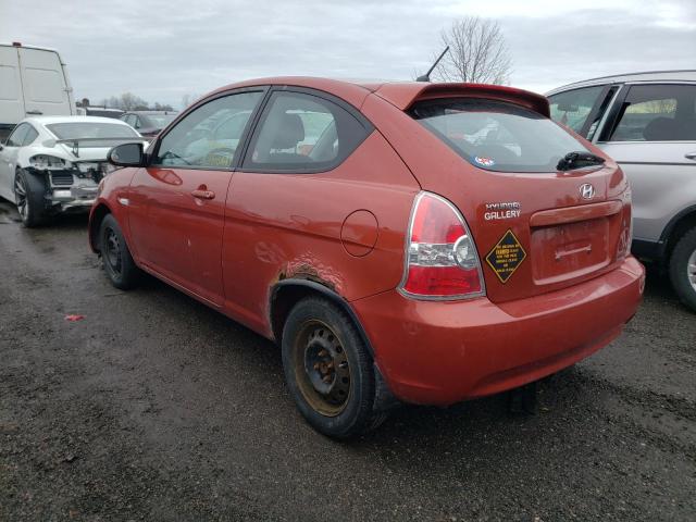Photo 3 from auction – 2008 HYUNDAI ACCENT BAS with VIN KMHCN35C08U091449