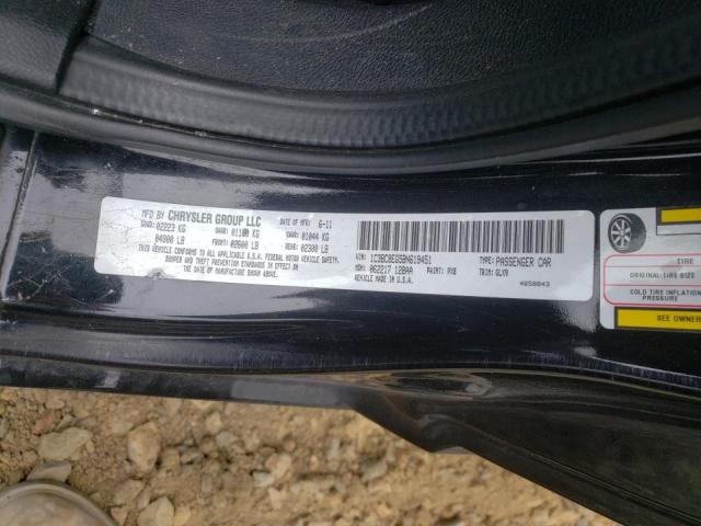 Photo 10 from auction – 2011 CHRYSLER 200 S with VIN 1C3BC8EG5BN619451