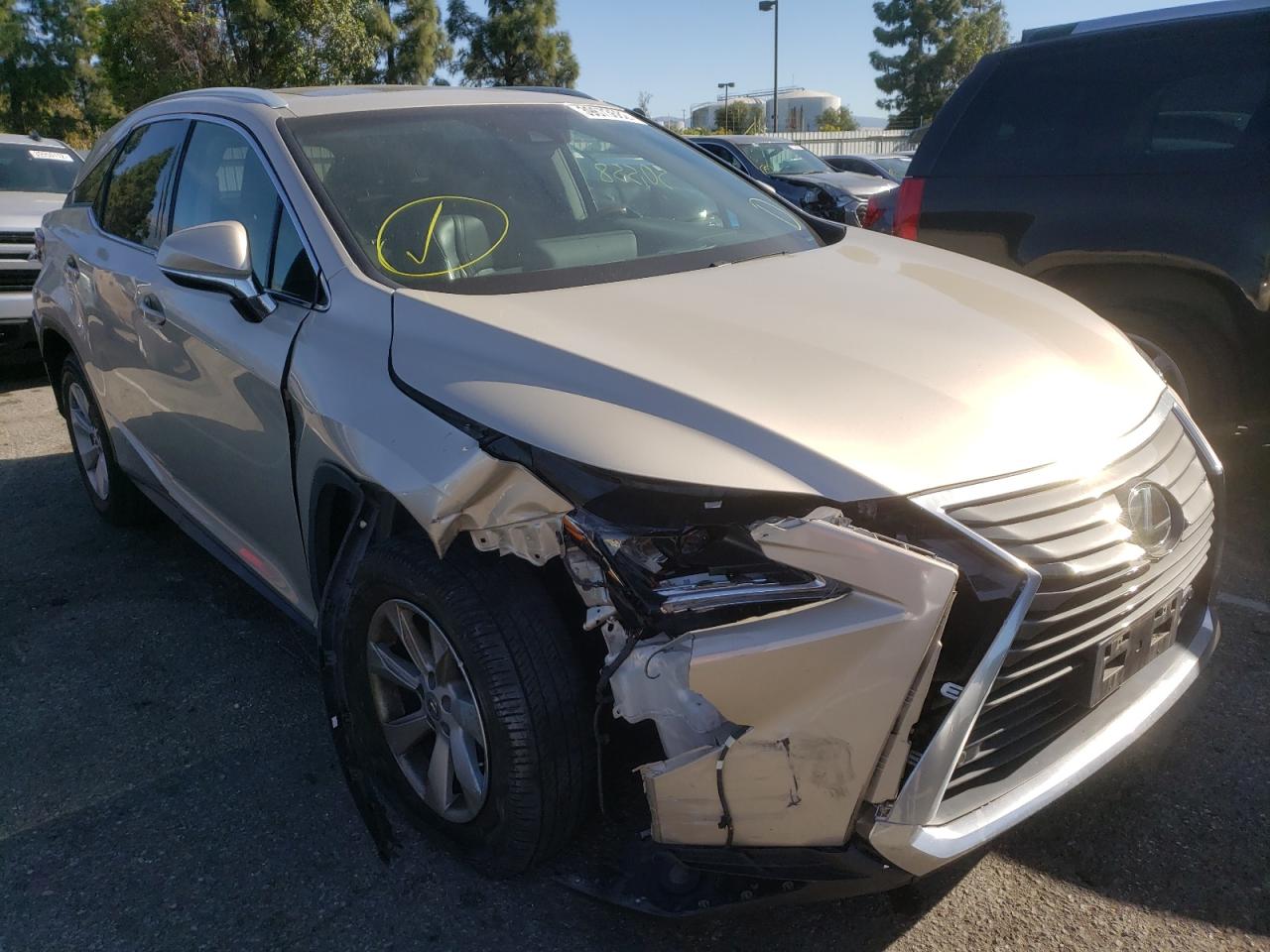 LEXUS RX 350 BAS 2017 with VIN 2T2ZZMCA6HC057924 - Photo from auction