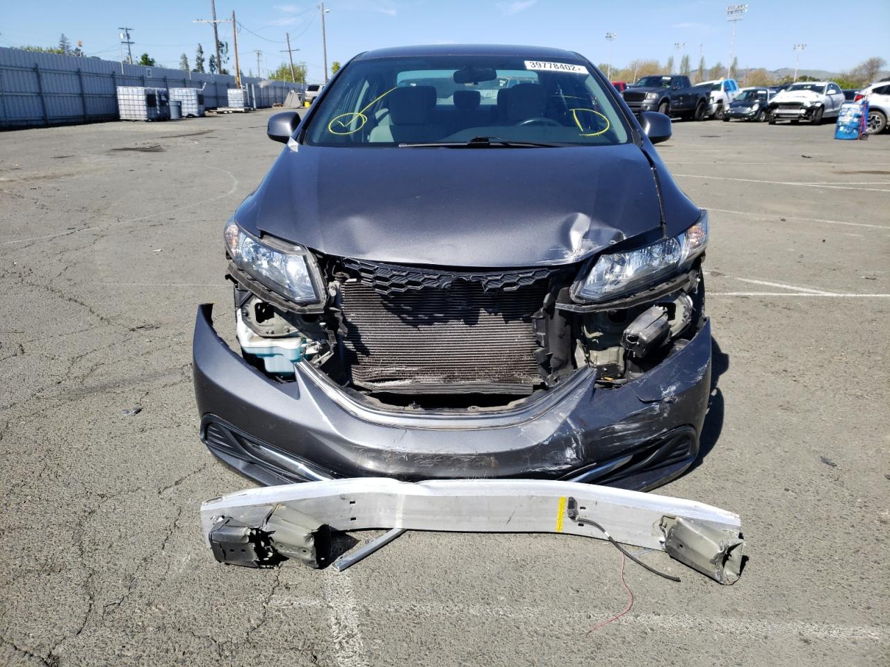 Photo 9 from auction – 2013 HONDA CIVIC LX with VIN 19XFB2F58DE295381