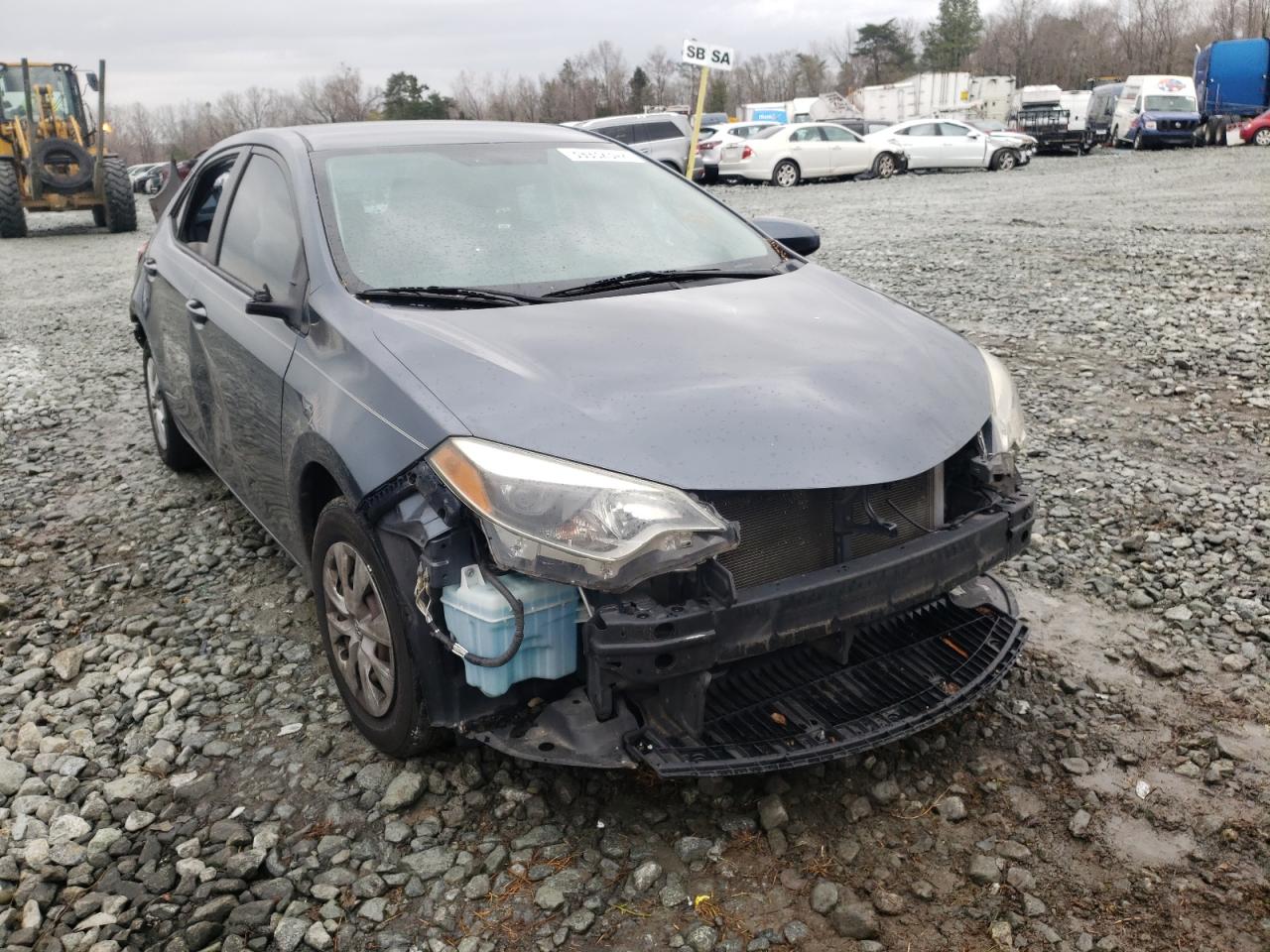 TOYOTA COROLLA L 2014 with VIN 2T1BURHE3EC195638 - Photo from auction