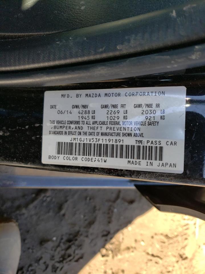 Photo 10 from auction – 2015 MAZDA 6 TOURING with VIN JM1GJ1V53F1191891