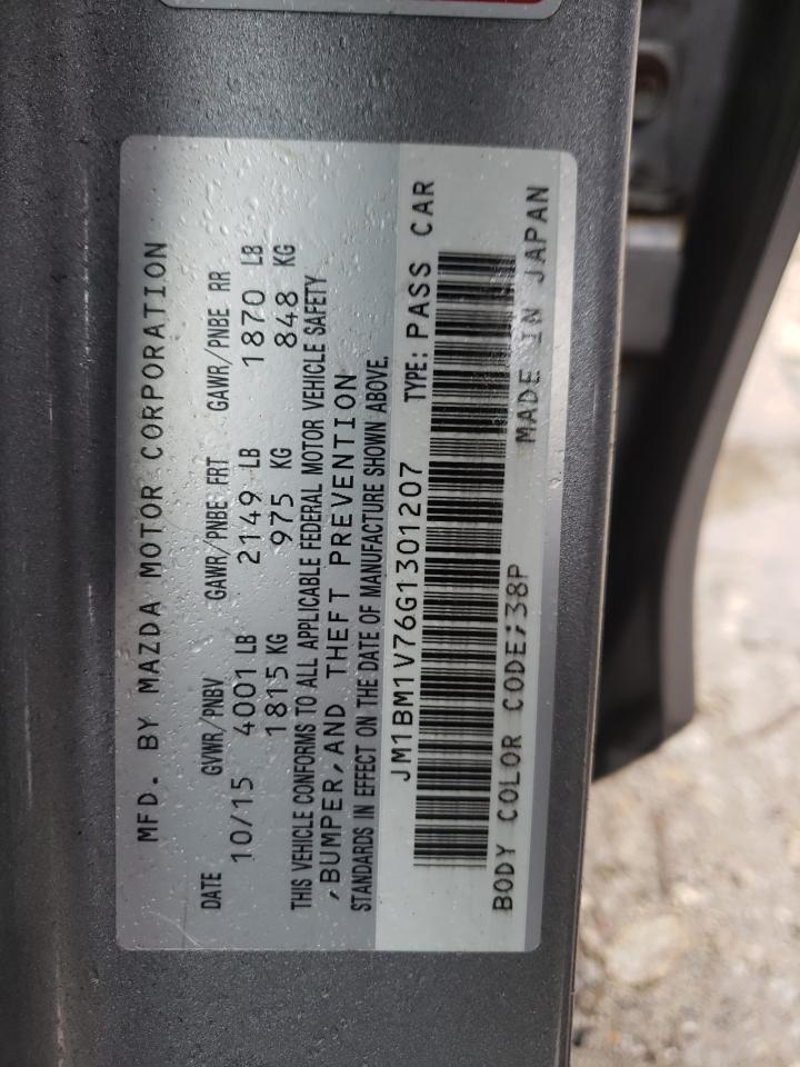 Photo 10 from auction – 2016 MAZDA 3 TOURING with VIN JM1BM1V76G1301207