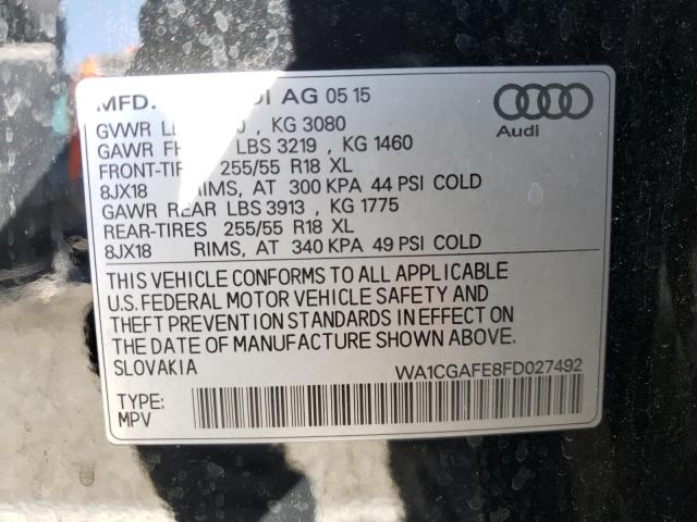 Photo 10 from auction – 2015 AUDI Q7 PREMIUM with VIN WA1CGAFE8FD027492