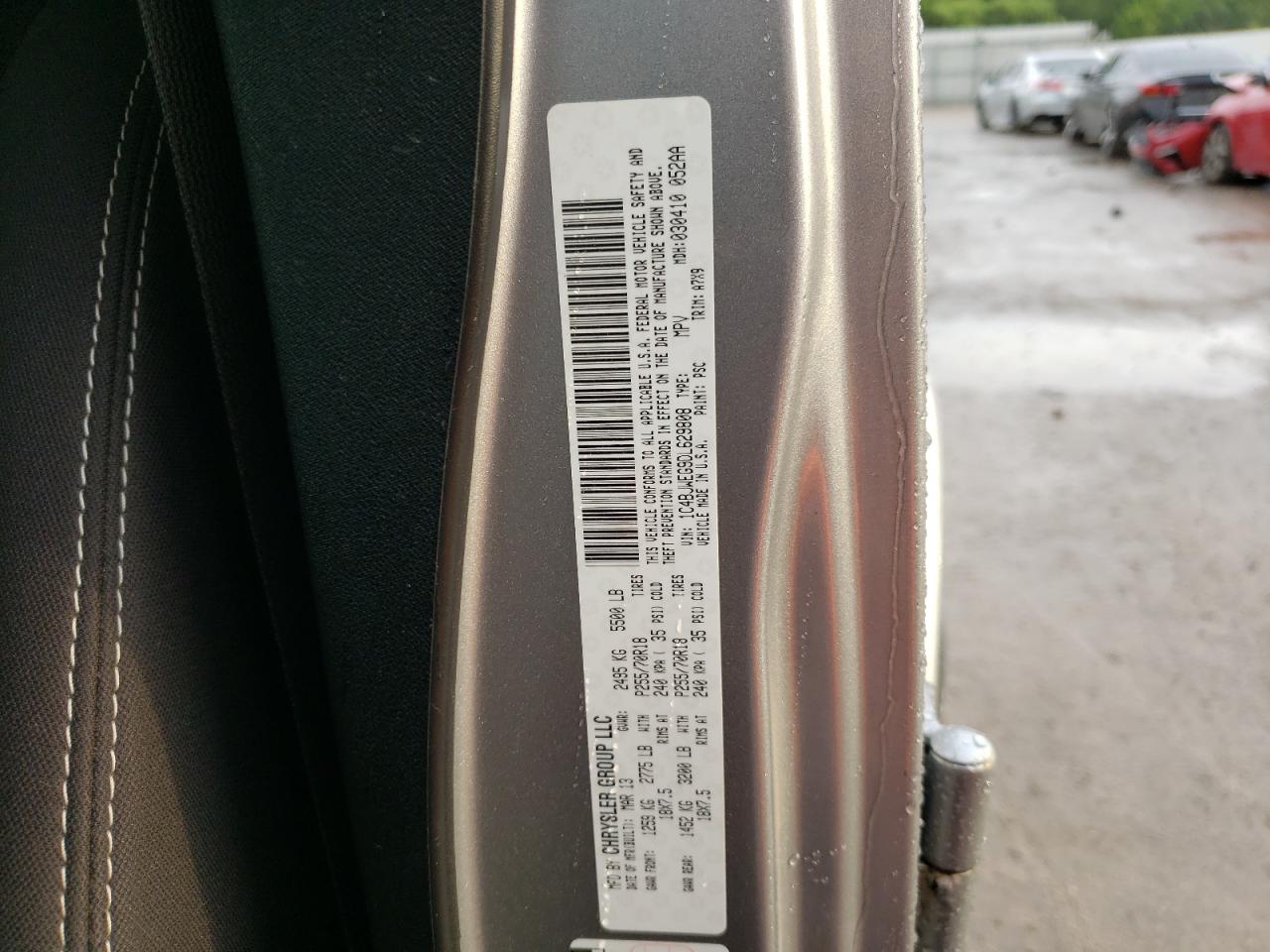 Photo 10 from auction – 2013 JEEP WRANGLER U with VIN 1C4BJWEG9DL629808
