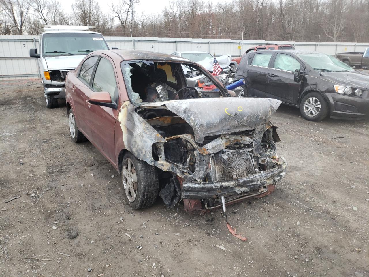 CHEVROLET AVEO LT 2011 with VIN KL1TG5DEXBB254213 - Photo from auction