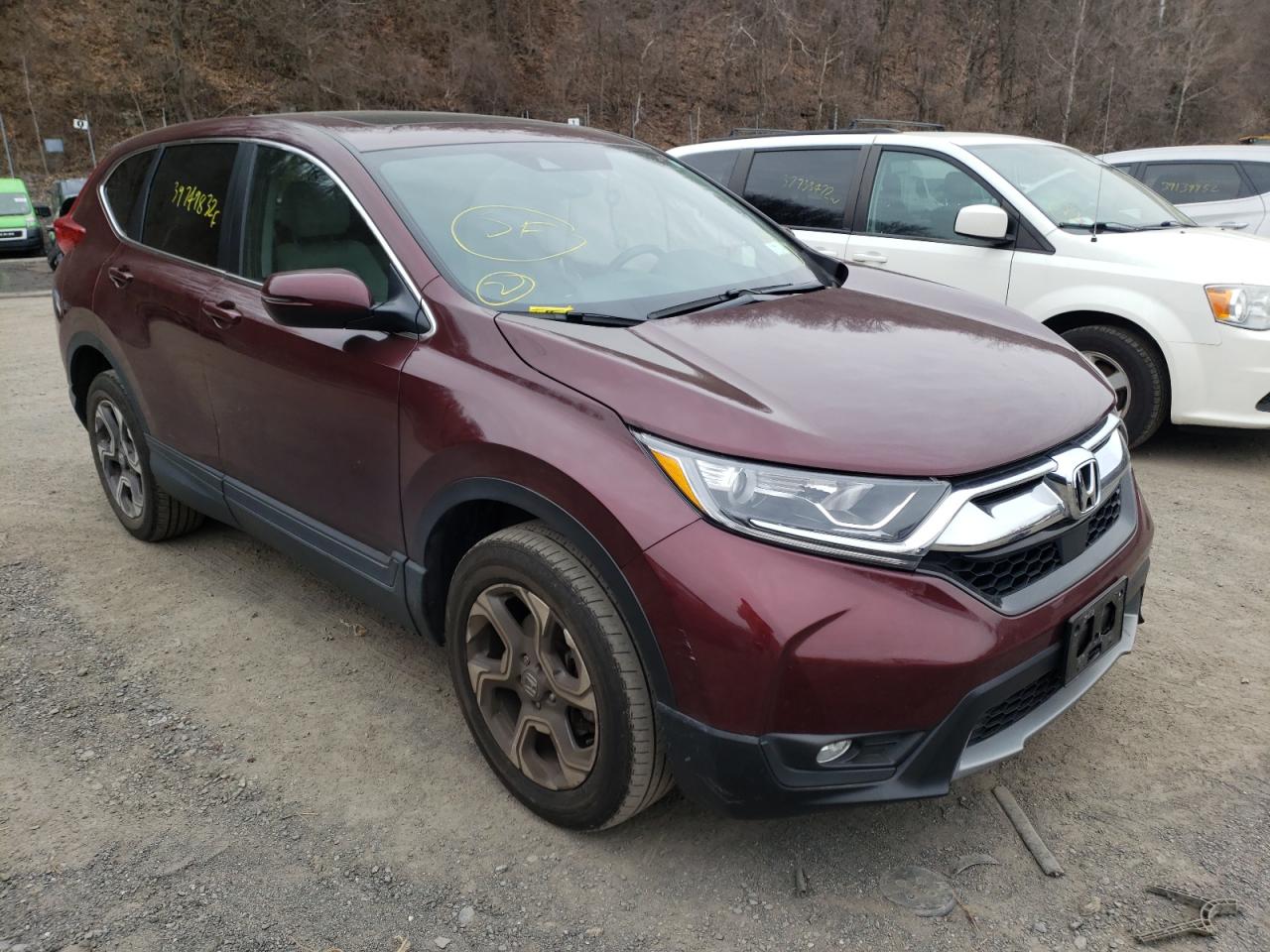 HONDA CR-V EXL 2018 with VIN 7FARW2H85JE015886 - Photo from auction