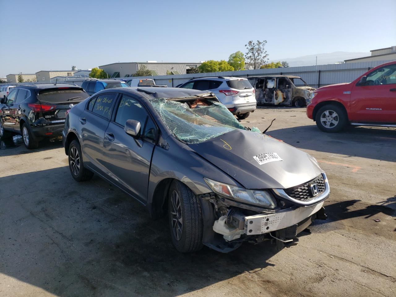 HONDA CIVIC EX 2013 with VIN 19XFB2F81DE269716 - Photo from auction