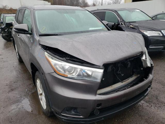 TOYOTA HIGHLANDER 2015 with VIN 5TDBKRFH2FS145115 - Photo from auction