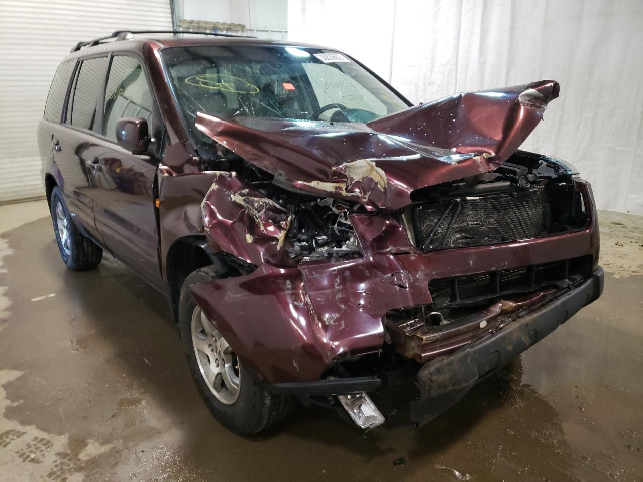 HONDA PILOT EX 2007 with VIN 2HKYF18497H528390 - Photo from auction