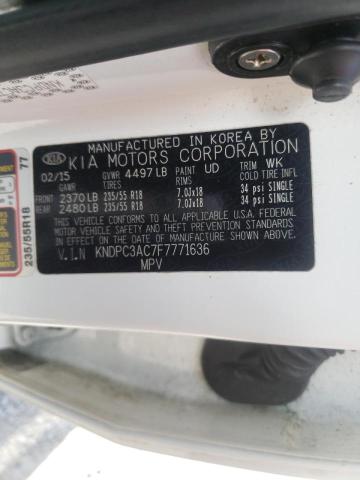 Photo 10 from auction – 2015 KIA SPORTAGE E with VIN KNDPC3AC7F7771636