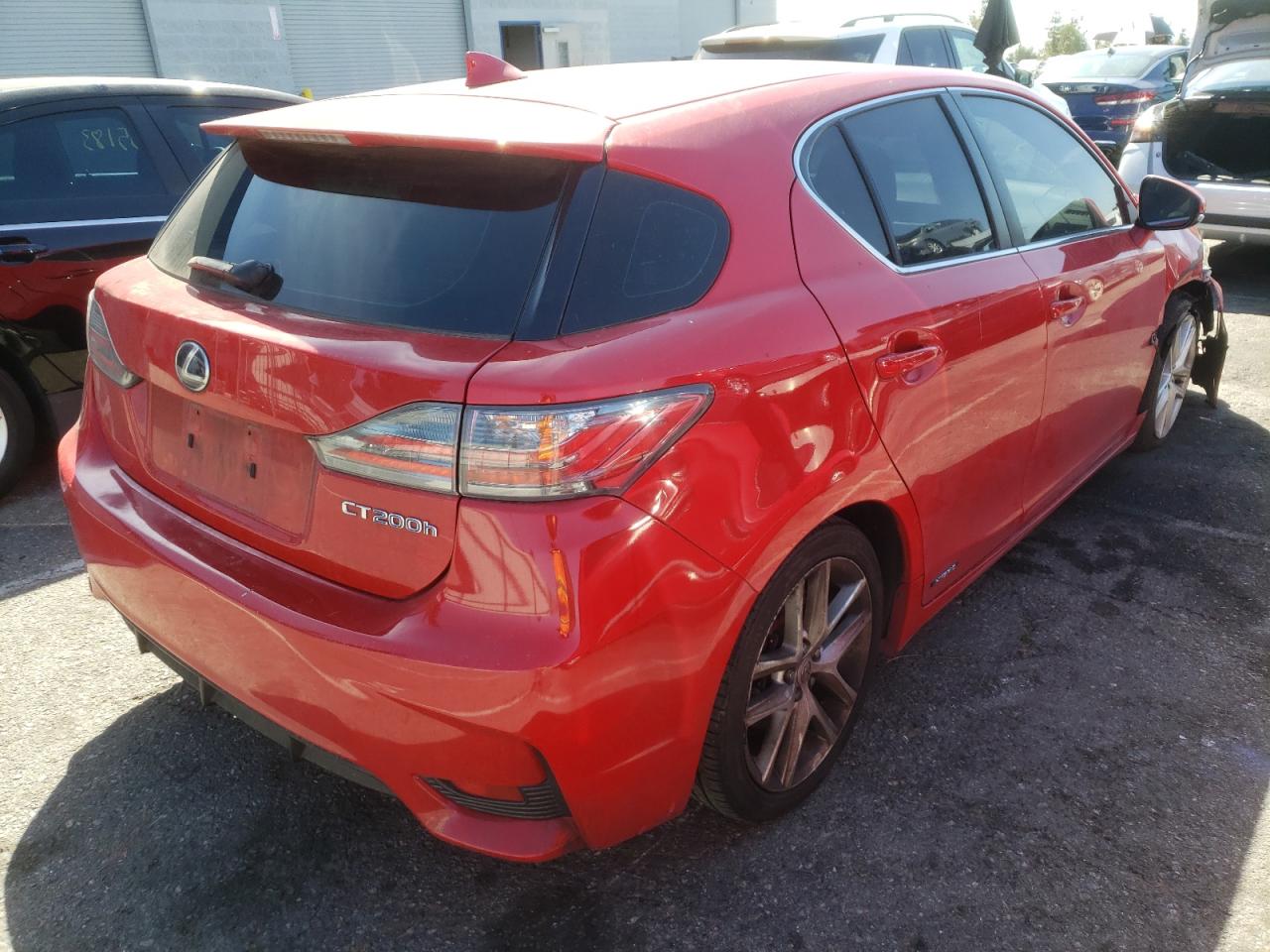 Photo 4 from auction – 2014 LEXUS CT 200 with VIN JTHKD5BH0E2194648