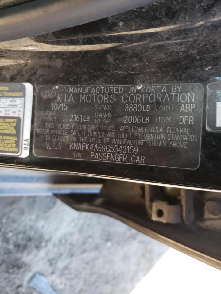 Photo 10 from auction – 2016 KIA FORTE LX with VIN KNAFK4A69G5543159