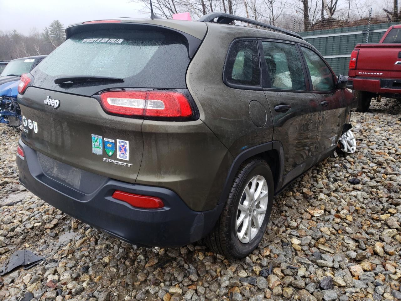 Photo 4 from auction – 2016 JEEP CHEROKEE S with VIN 1C4PJMAB8GW109770